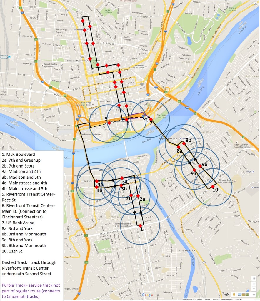 nky streetcar- RTC alignment